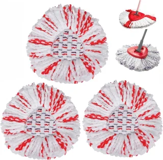 Mop Hoofd Vullingen voor Turbo Mops - Microfiber Vervangingen voor Diepe Reiniging