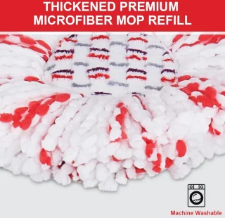Mop Hoofd Vullingen voor Turbo Mops - Microfiber Vervangingen voor Diepe Reiniging