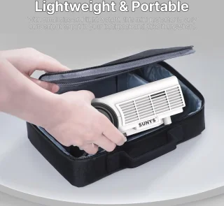 Draagbare Bluetooth Mini Projector - 10000 Lux 1080P HD Beamer voor Thuis en Buiten