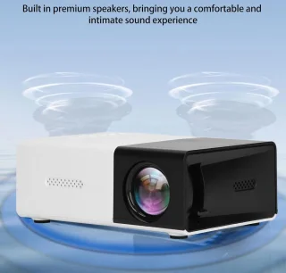 1080P Mini Draagbare Projector met Luidsprekers voor Smartphone en Laptop