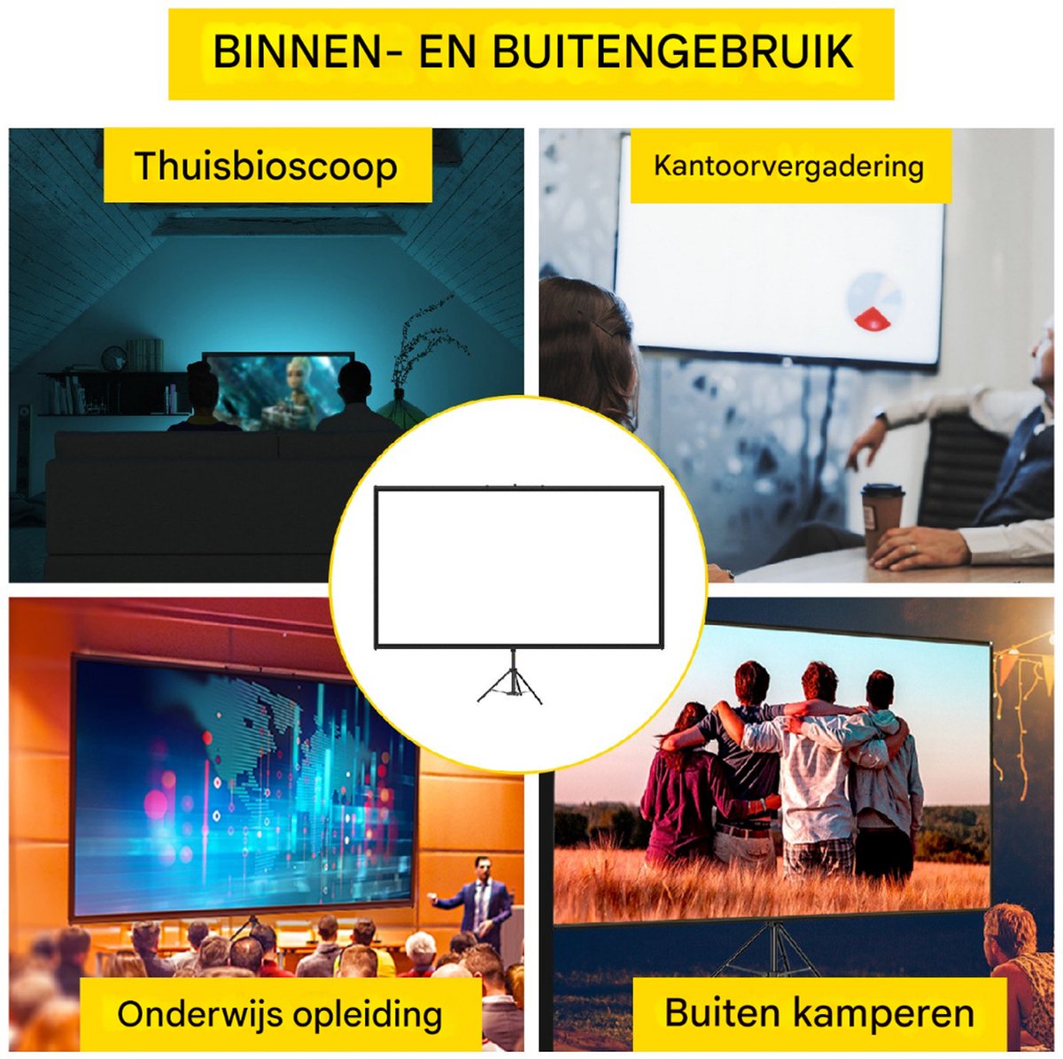 4K HD Projectorscherm 60 Inch
