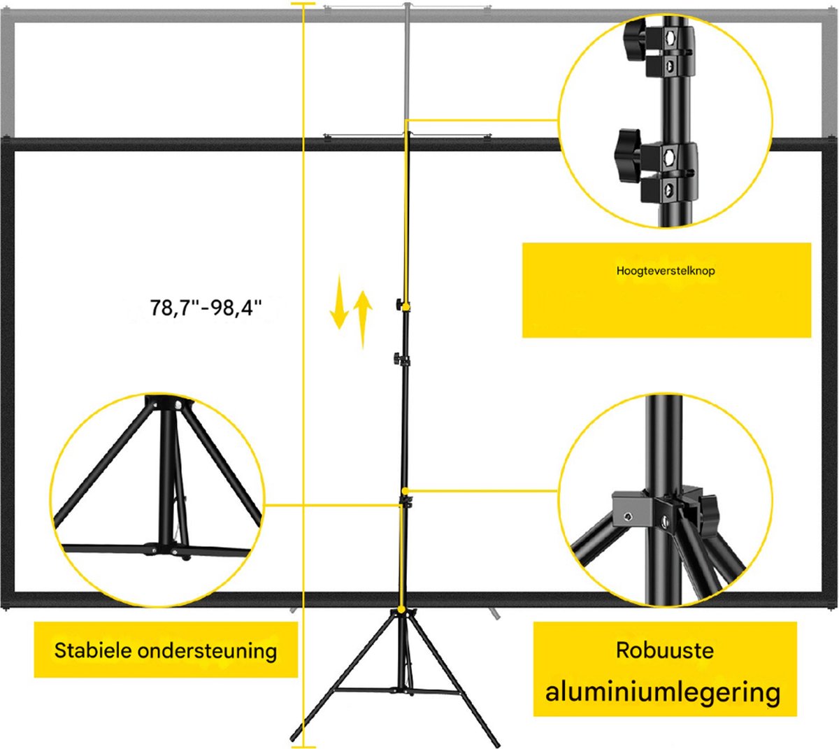 4K HD Projectorscherm 60 Inch