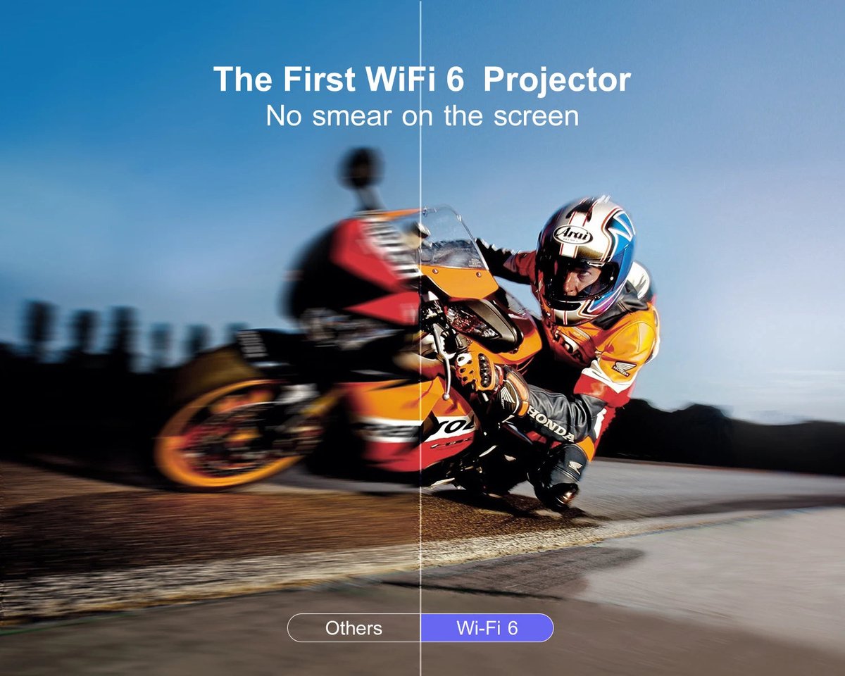 4K Mini Projector FHD 1080P Draagbare Home Theater Beamer Zwart
