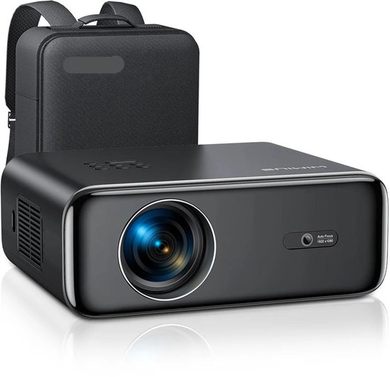 4K Mini Projector FHD 1080P Draagbare Home Theater Beamer Zwart