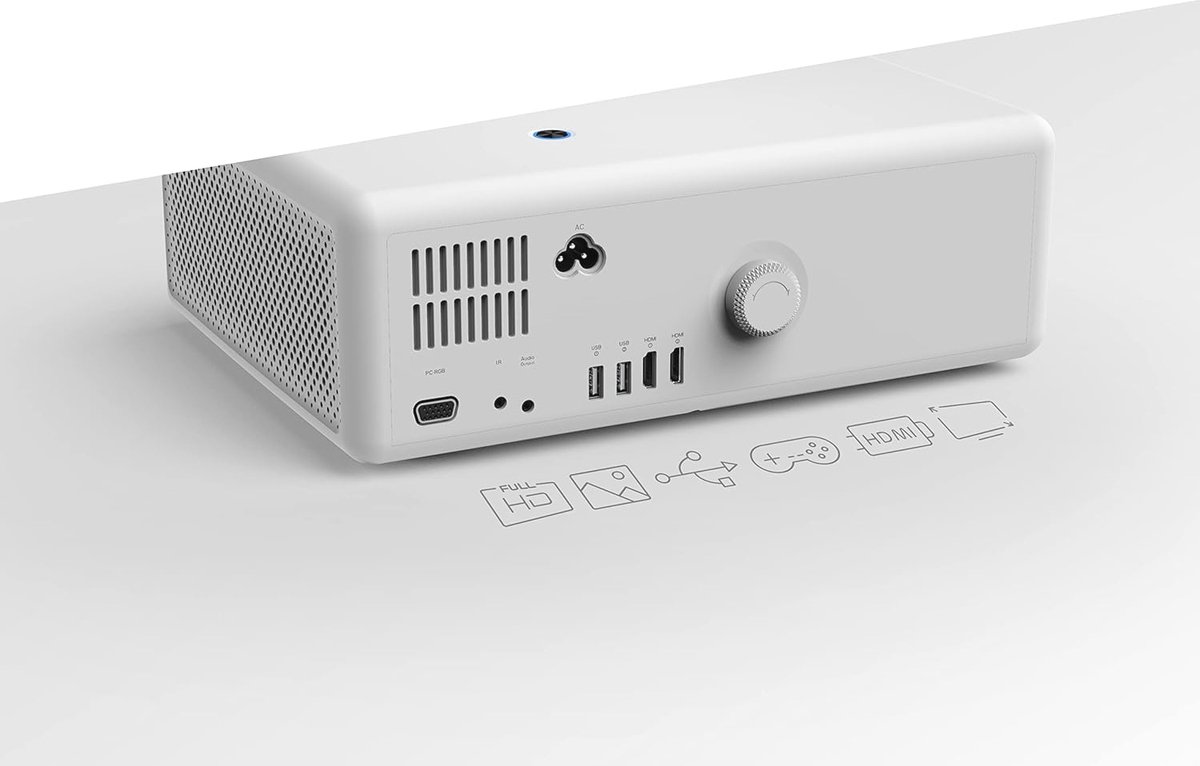 5G WiFi Bluetooth Full HD Beamer met Projectiescherm