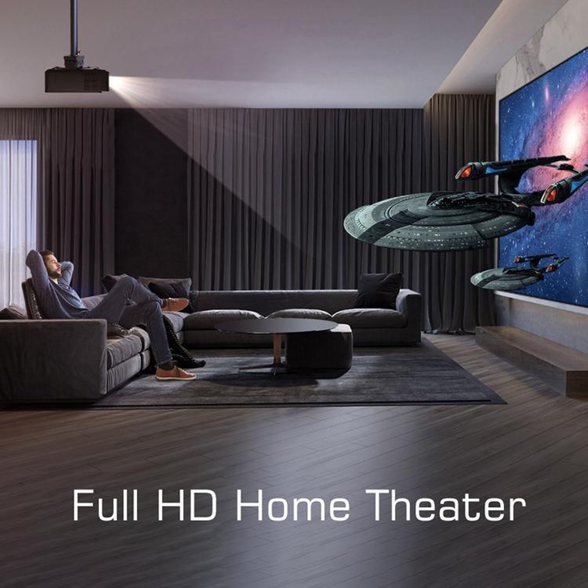 AFINTEK Y3 Full HD 1080p LED LCD Beamer