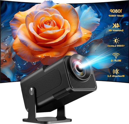 Allesin Mini Beamer 4K Native 1080p Projector