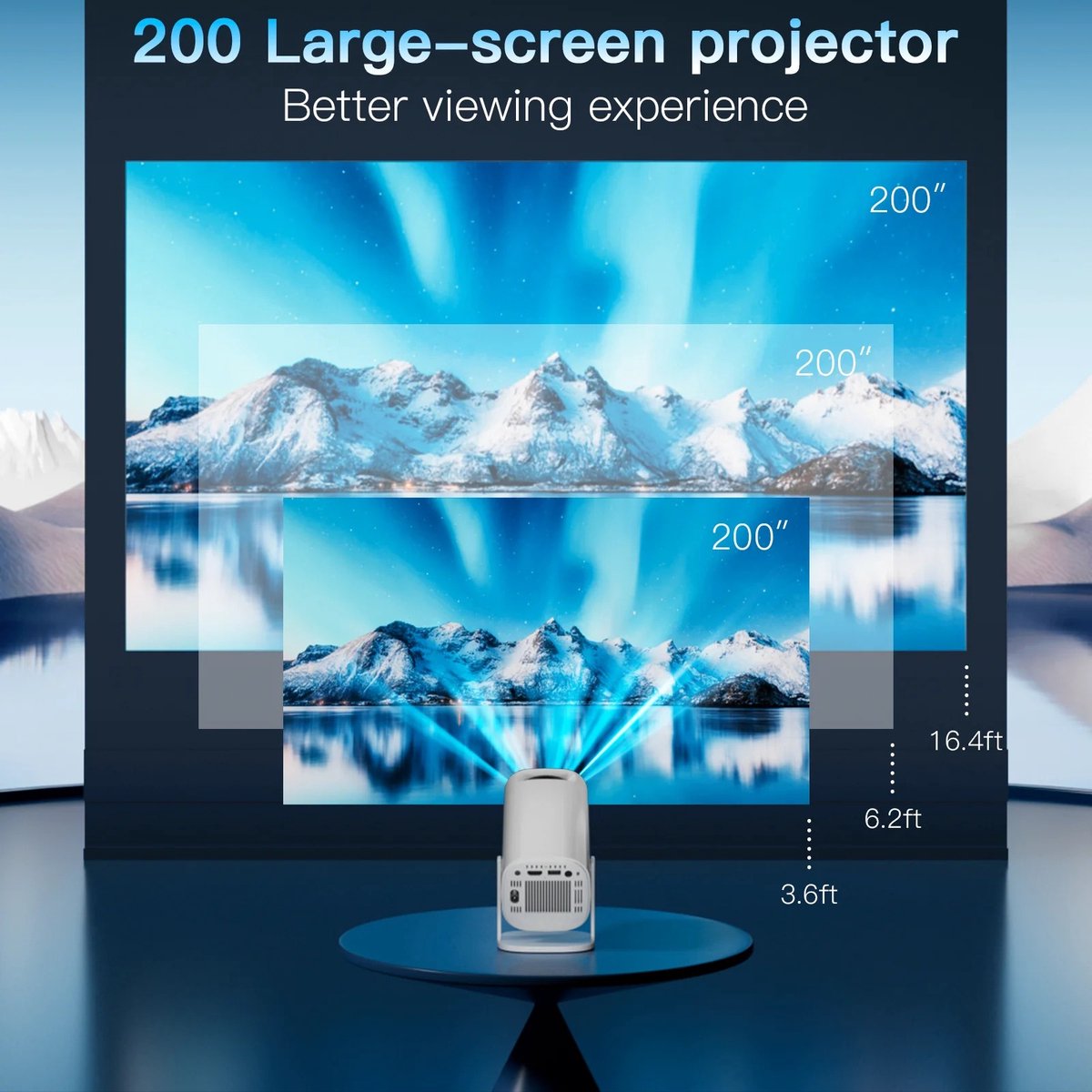 Android 11 Projector Wifi 6 Bluetooth Smart