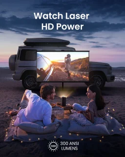 Anker Nebula Capsule 3 Laser Draagbare Mini Projector Zwart