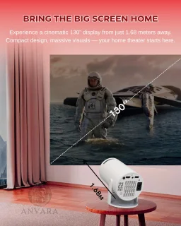 ANVARA® Mini Projector 2025 – Mini Beamer