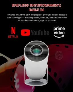ANVARA® Mini Projector 2025 – Mini Beamer