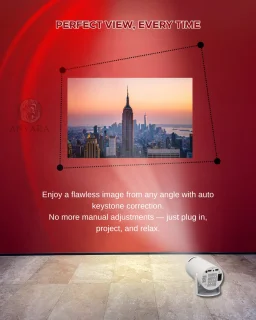 ANVARA® Mini Projector 2025 – Mini Beamer