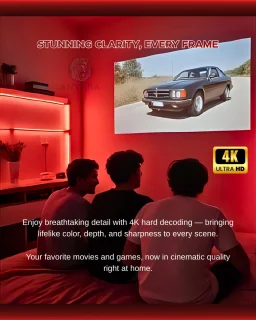 ANVARA® Mini Projector 2025 – Mini Beamer