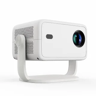 Atlasyx beamer mini projector smart film draagbare 360° correctie 29 x 18 x 20 cm wit