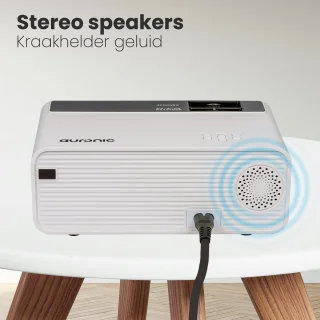 Auronic Mini Beamer HD Ready WiFi 4500 Lumen Wit