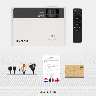 Auronic Mini Beamer HD Ready WiFi 4500 Lumen Wit