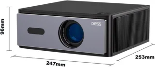 Beamer 1200 ANSI Lumen zwart