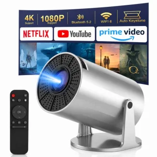 Beamer 720p hd – 4k-ondersteuning – wifi 6 – draaibaar 220°