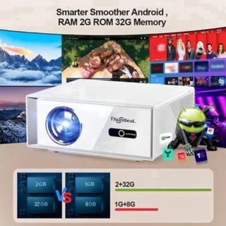 Beamer Android-1300 ANSI lumen-1920 x 1080 resolutie-LCD-75 W vermogen-voor thuisgebruik