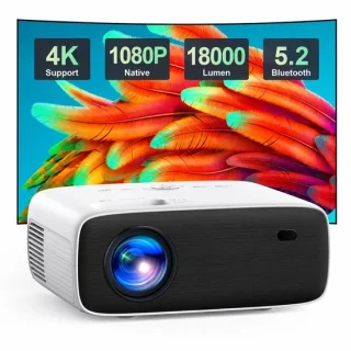 Beamer full hd 1080p met bluetooth 5.2 lcd-projector
