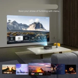 Beamer - projector - mini projector - full hd native 1080p met e-alr projectorscherm en stand