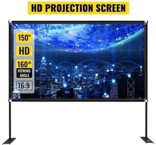 Beamer scherm - Projector Screen - Projector scherm - Projector doek - Projector scherm voor beamer - Home cinema thuisbioscoop - Draagbare beamer - Tripods