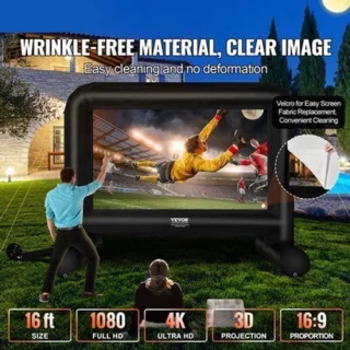 Beamer scherm - projectordoek voor home cinema en outdoor - 16ft