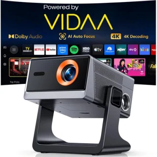 Beamer Slimme Projector 1080p Full HD Zwart