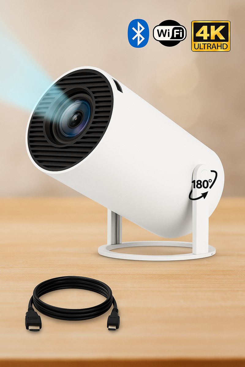 BeamR Mini Beamer 4K Android 11 WiFi6 Bluetooth 5.0