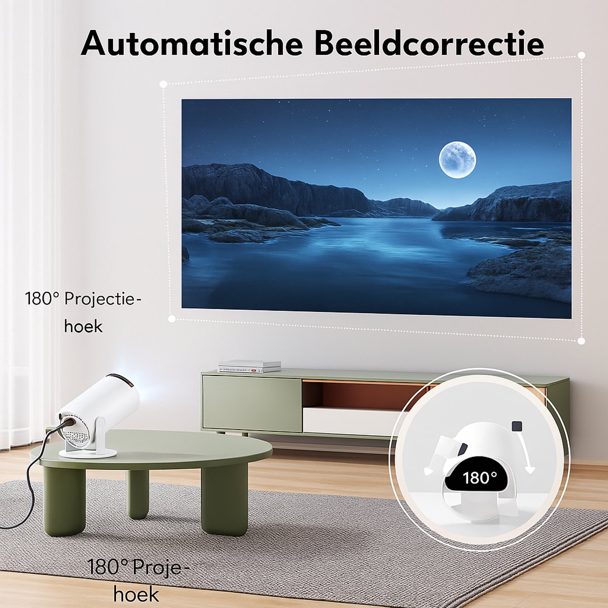 BeamR Mini Beamer 4K Android 11 WiFi6 Bluetooth 5.0