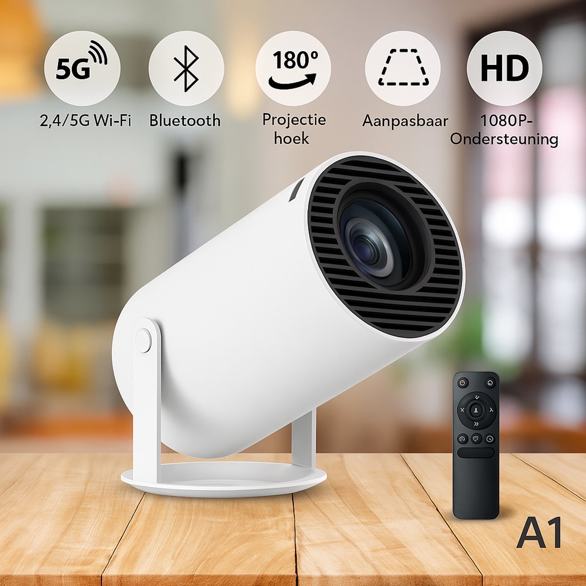 BeamR Mini Beamer 4K Android 11 WiFi6 Bluetooth 5.0