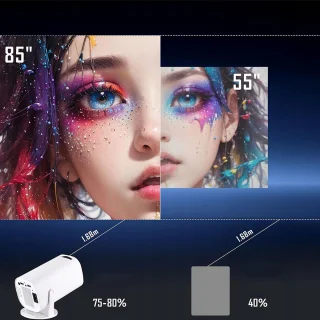Bedee Mini Projector 2+16GB Android 12 Wit