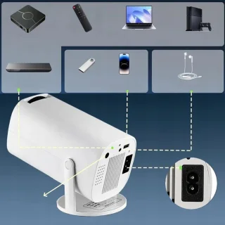 Bedee Mini Projector 2+16GB Android 12 Wit