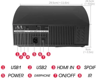 Belesy Beamer Projector M15 Full HD 4K WiFi