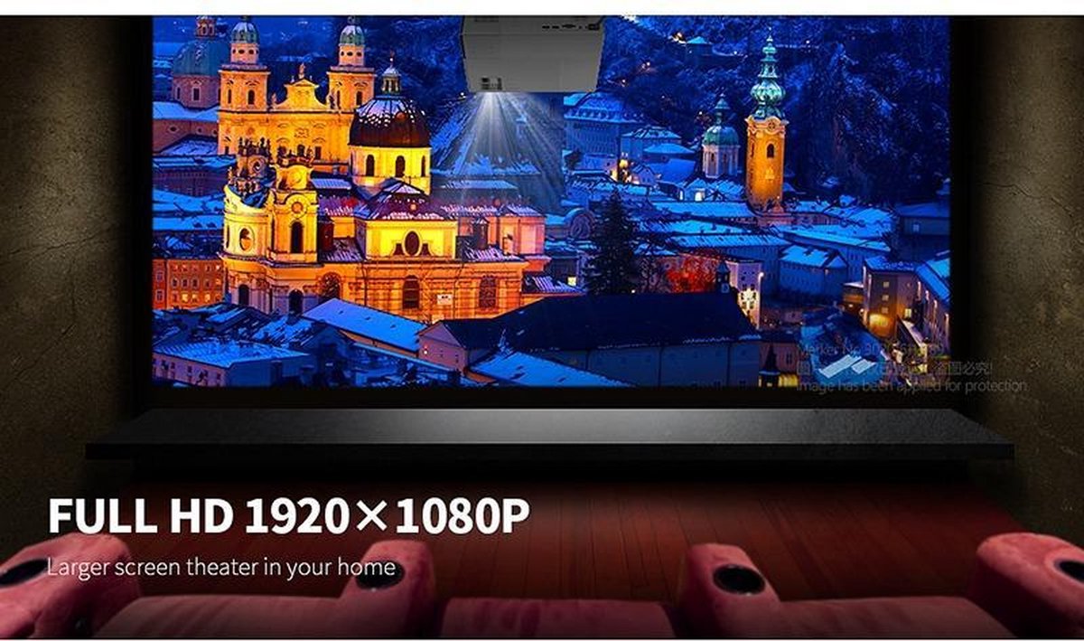 Belesy M16 Beamer Projector Wit