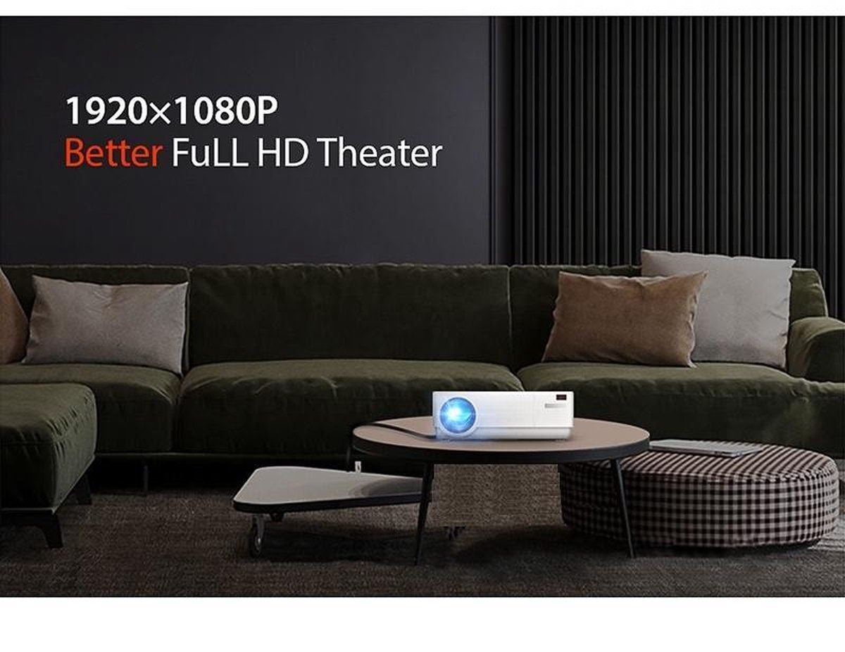 Belesy M16 Beamer Projector Wit