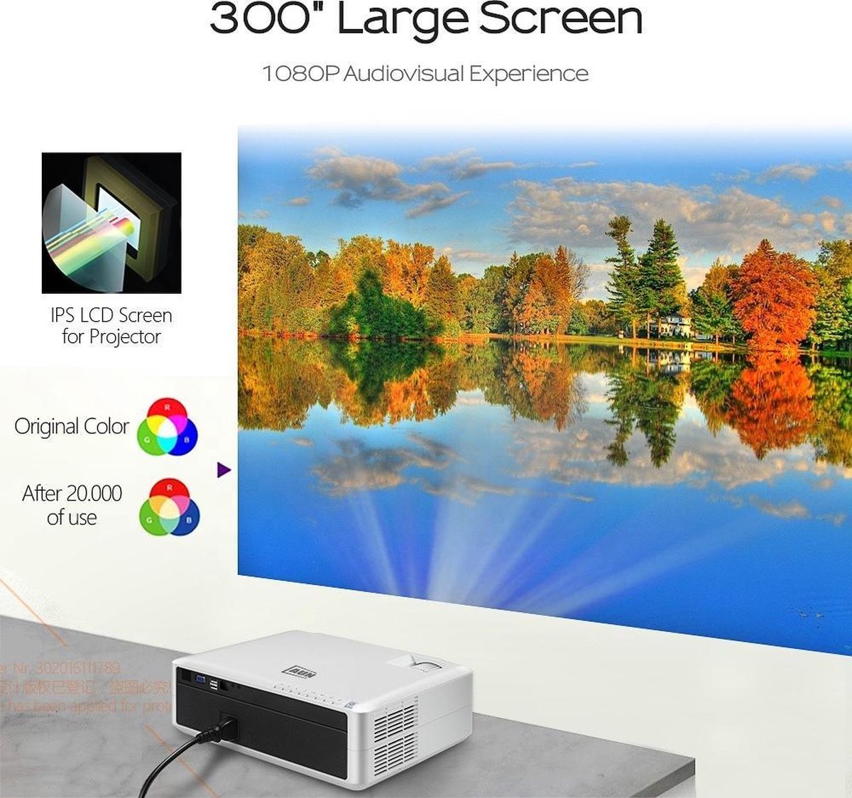 Belesy M19 Full HD 4K Beamer