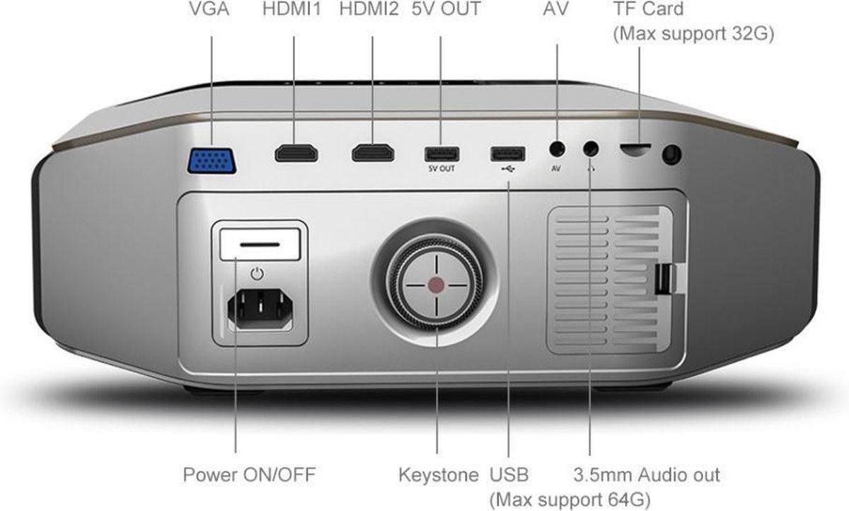 Belesy M30 4K Full HD Beamer Projector