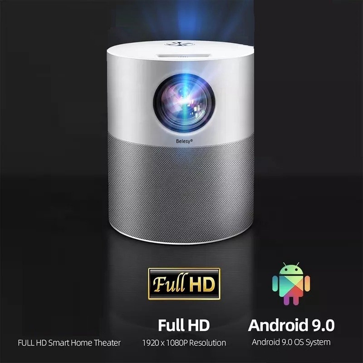 Belesy M35 Mini Beamer Wit Full HD