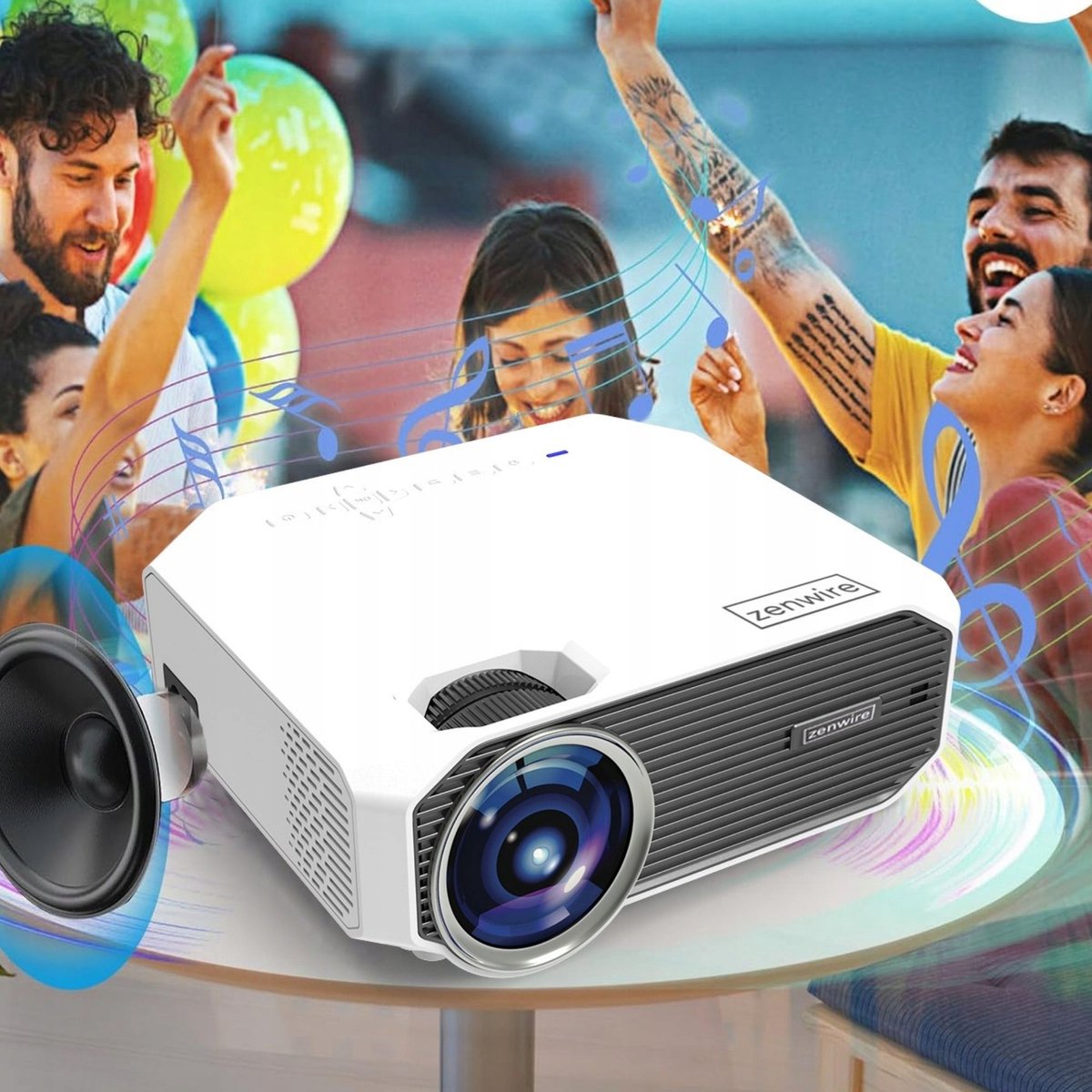 Bemaer Zenwire E450S Mini Beamer Full HD