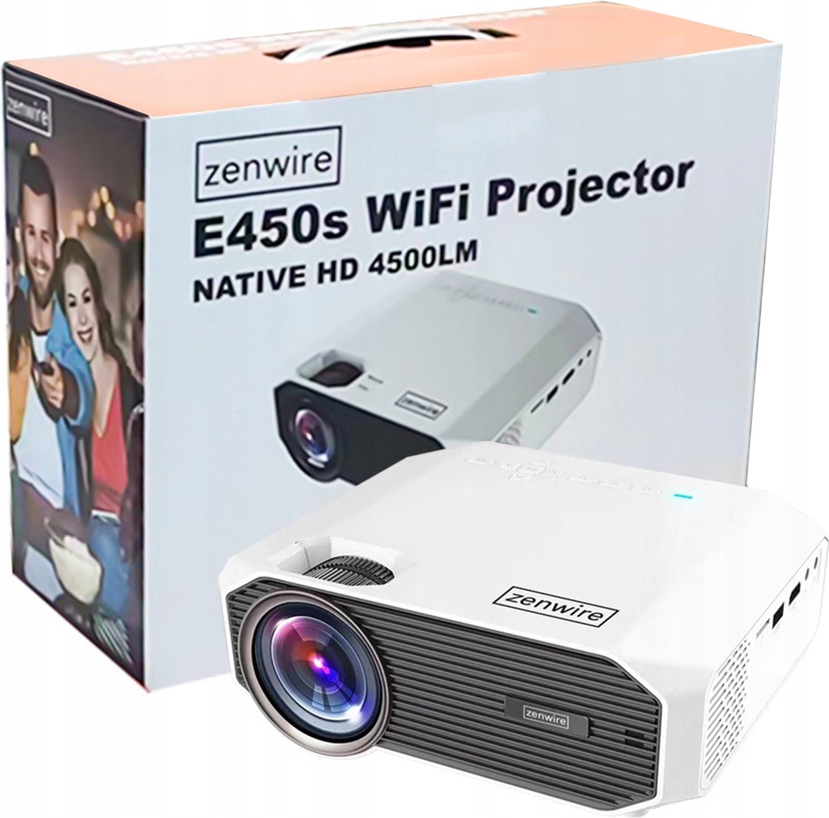 Bemaer Zenwire E450S Mini Beamer Full HD