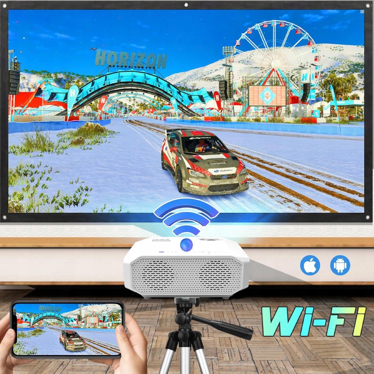 Bemaer Zenwire E450S Mini Beamer Full HD