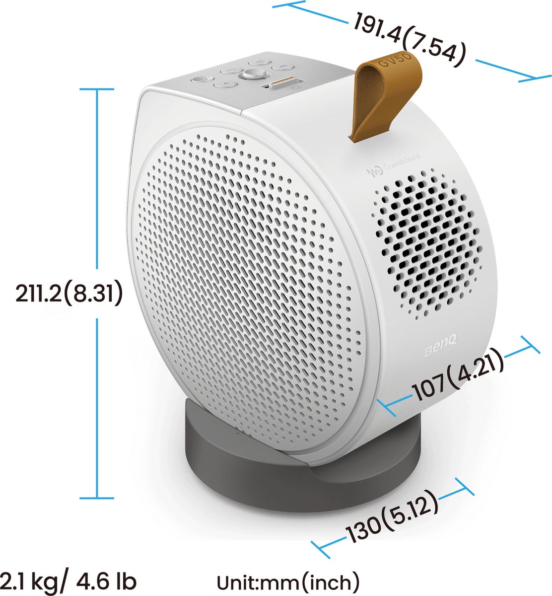 BenQ GV50 1080p Full HD Laser Mini Beamer