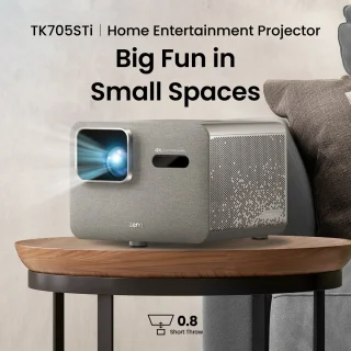 BenQ TK705STi 4K Short-Throw Laser Projector