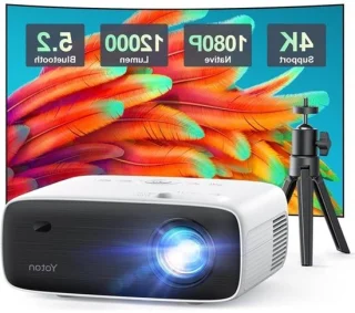 Bluetooth-projector 4K met statief – native 1080p beamer