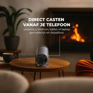 BMN Premium Mini Beamer 2025 Editie - Draagbare Projector - Grijs