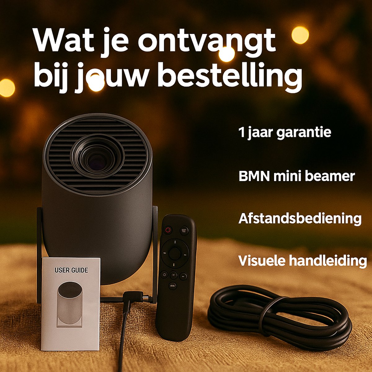 BMN Premium Mini Beamer 2025 Model Zwart