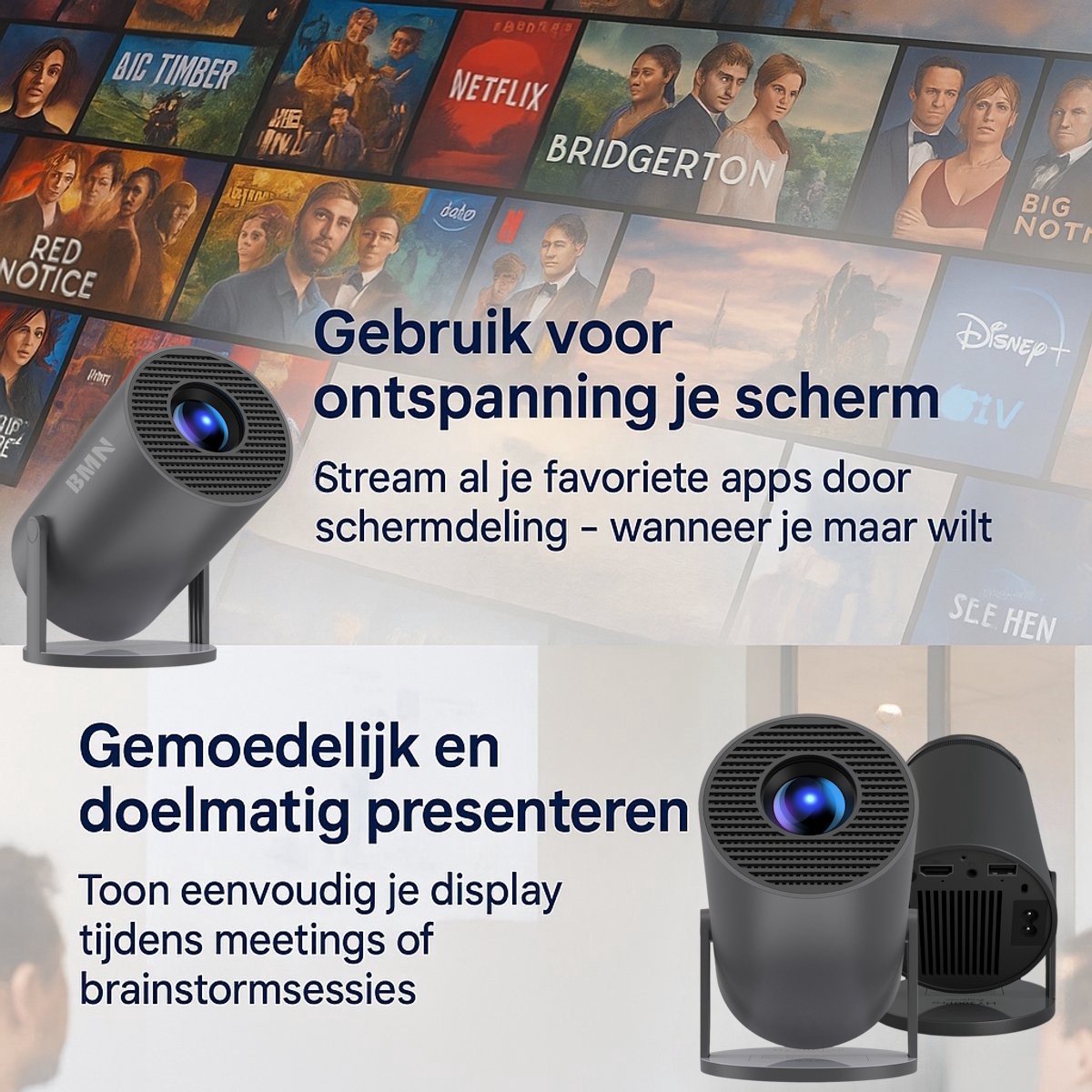 BMN Premium Mini Beamer 2025 Model Zwart
