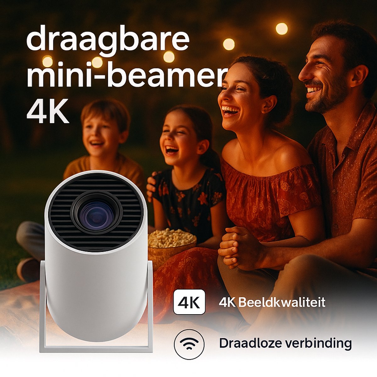BMN® Premium Mini Beamer 2025 Wit