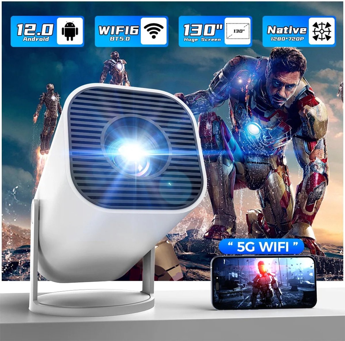By Barkhuis Mini 4K Projector